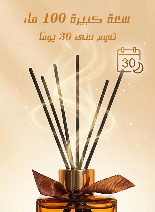 يهييو هدية فاخرة - عطر منزلي فاخر من أوسمانثوس "زهرة الشرف" | 100 مل تعمر طويلاً مع 6 قصبات روطان - Image 5